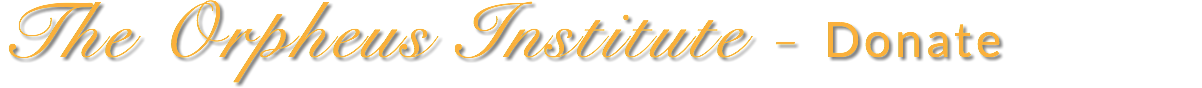 The Orpheus Institute - Donate